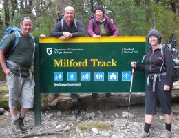 The start of the Milford Track