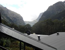 View of Mackinnon Pass from Pompolona Hut